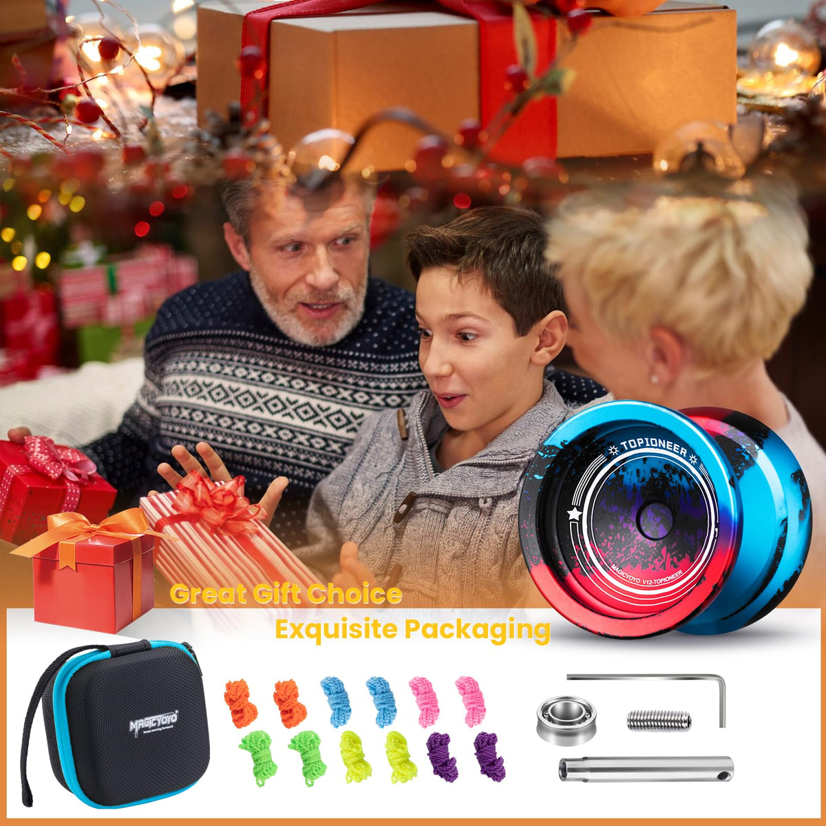 MAGICYOYO V12 included accessories enable ready-to-practice sessions.