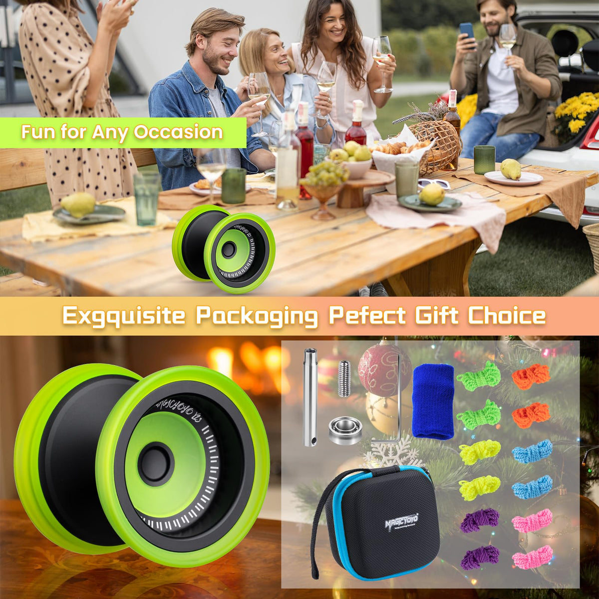 Gift-ready MAGICYOYO V13 Deepspin packaging design