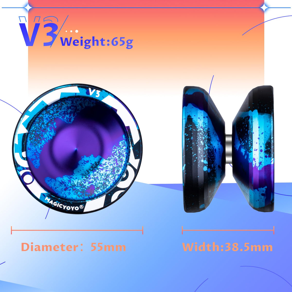 MAGICYOYO V3 bag and strings pack for convenient practice.