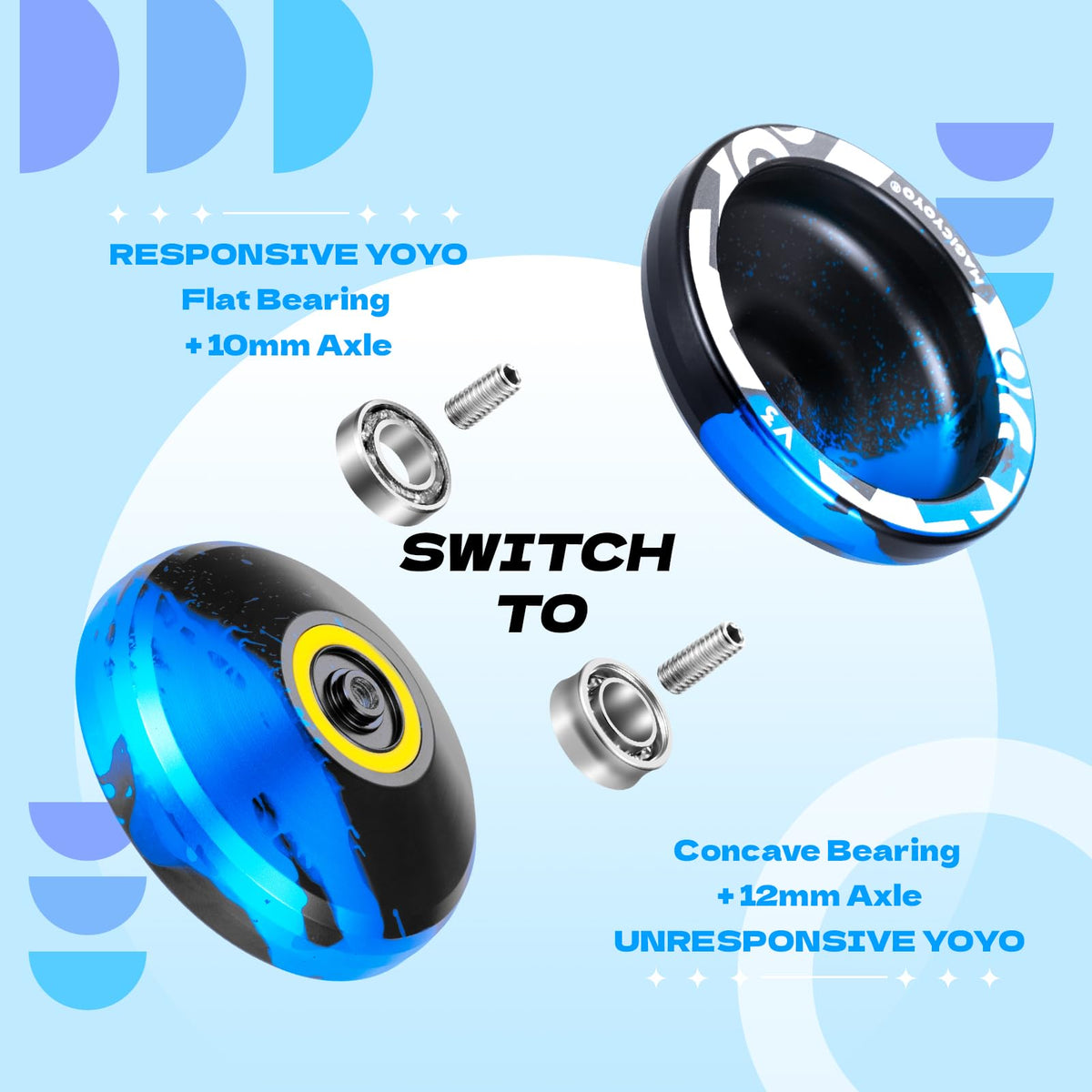 MagicYoyo V3 dual-function yo-yo switches from responsive to unresponsive for growth.