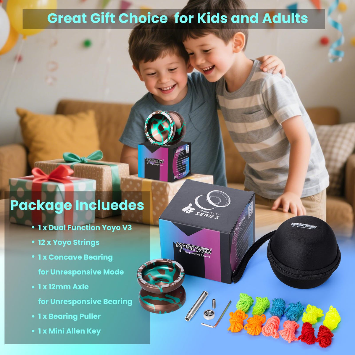 MAGICYOYO V3 flat bearing for beginner-friendly responsiveness and smooth play.
