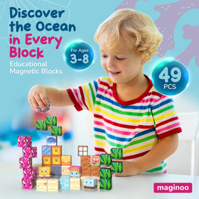 Maginoo sea life designs inspire kids to build creative habitats safely