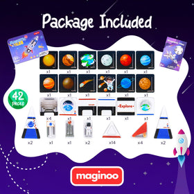 Maginoo space station models support creative play and spatial awareness