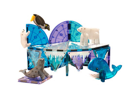 MAGNA-TILES Arctic Squares image showcases versatile tiles for creative constructions.