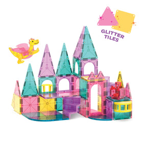 MAGNA-TILES balcony expands castle space for cooperative play