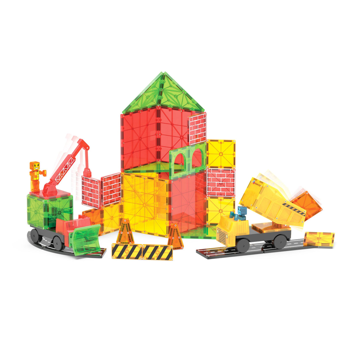 MAGNA-TILES Builder XL roads and bases for expansive layout designs