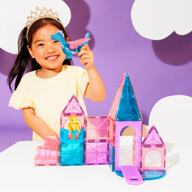 MAGNA-TILES Castle dragon figure sparks imaginative adventures during pretend-play sessions.