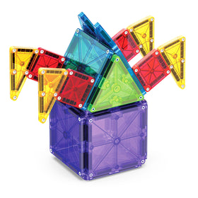 MAGNA-TILES classic squares provide sturdy connections for durable play