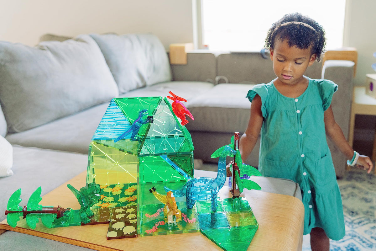 MAGNA-TILES Dino World XL dinosaurs collection sparks exploration and imaginative play