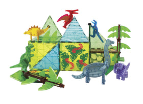 MAGNA-TILES Dino World XL extendable trees add vertical variety to prehistoric worlds