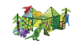 MAGNA-TILES Dino World XL tree leaves create lush, immersive scenery