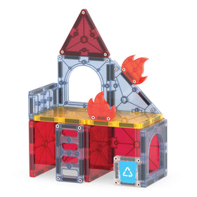 MAGNA-TILES Fire Rescue set supports portable, quick-build sessions anywhere.