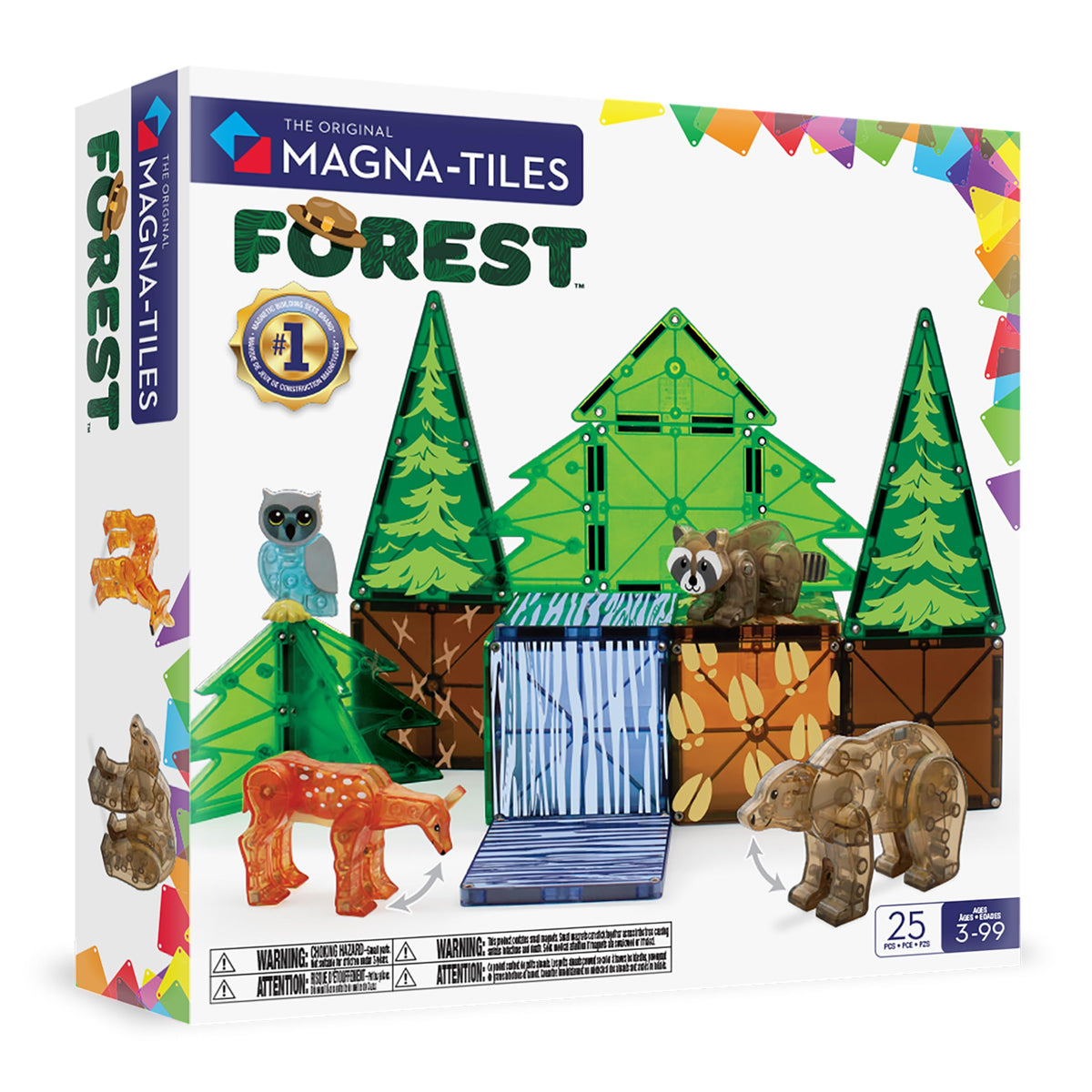 MAGNA-TILES Forest Animals owl figurine for imaginative forest adventures.