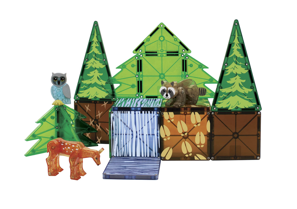 MAGNA-TILES Stream piece adds flowing water to builds.