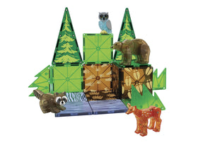 MAGNA-TILES Tree piece creates tall, leafy forest backdrops.