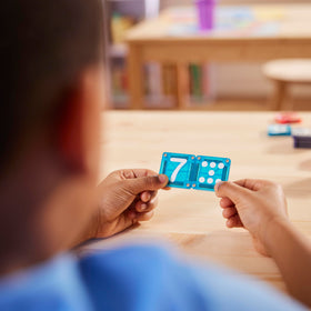 MAGNA-TILES microMAGS bright colors tiles attract young builders and stimulate play.