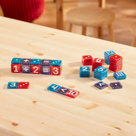 MAGNA-TILES microMAGS counting symbols spark budding math skills during construction play.