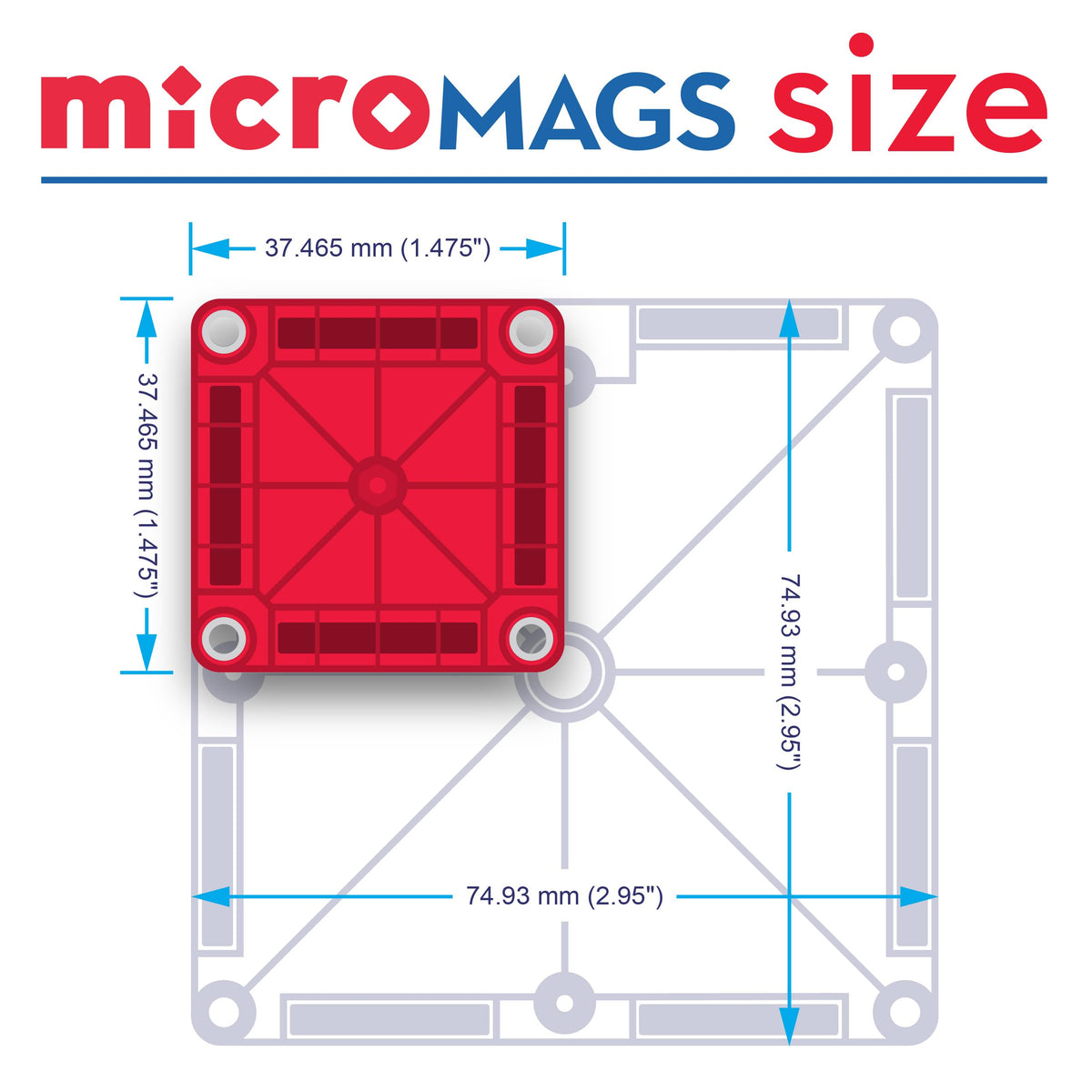 MAGNA-TILES micromags gift idea for kids aged 3 and up