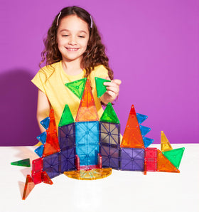 MAGNA-TILES microMAGS right triangles for compact, detailed designs