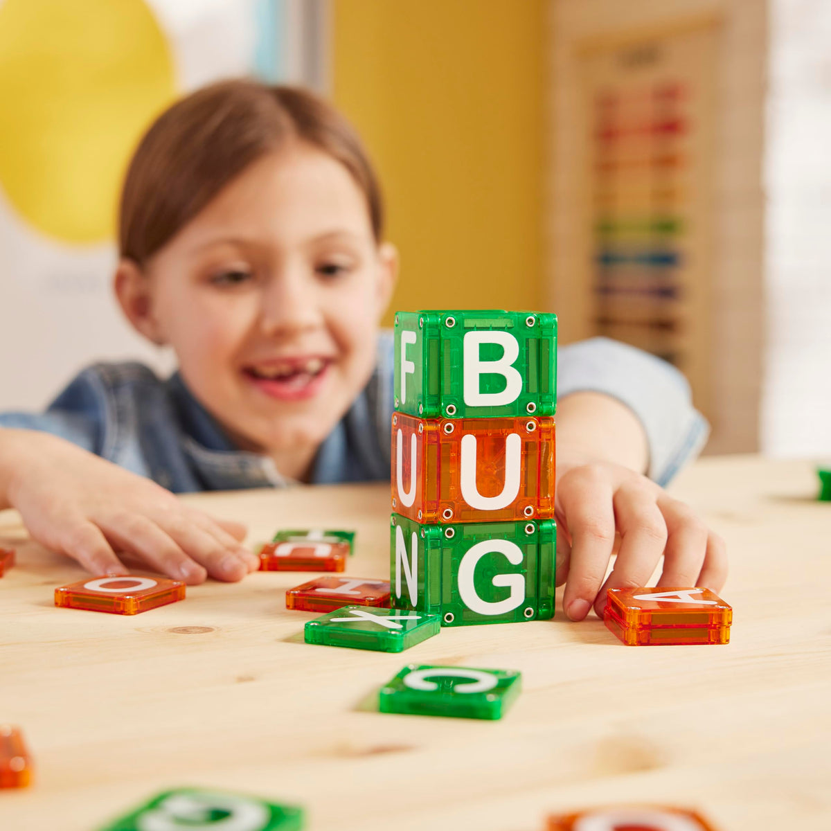 MAGNA-TILES micromags Learn Letters supports letter recognition and phonics foundations.