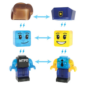 MAGNA-TILES Police Station set encourages stacking and imaginative city play