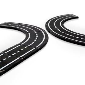 MAGNA-TILES Roads highway racetrack piece fits with other sets