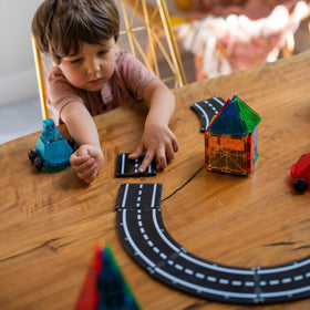 MAGNA-TILES Roads square piece enables modular city layouts and creative planning