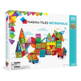 MAGNA-TILES Metropolis skyline build promotes imaginative play and structural exploration