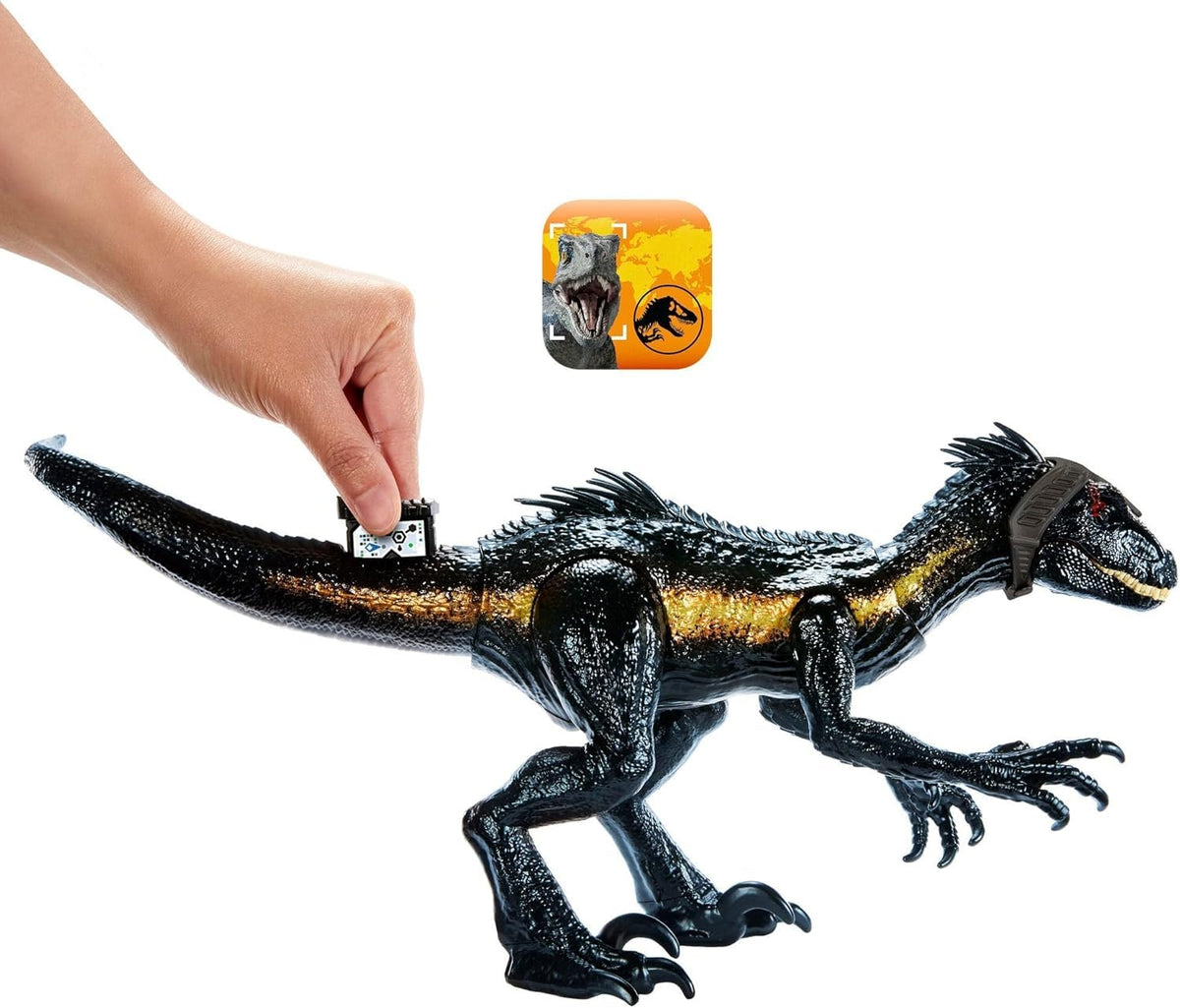 MAGNETOE Poseable Indoraptor figure for versatile display and play