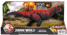 MAGNETOE Jurassic Legacy Carnotaurus front view with vivid texture for immersive play.