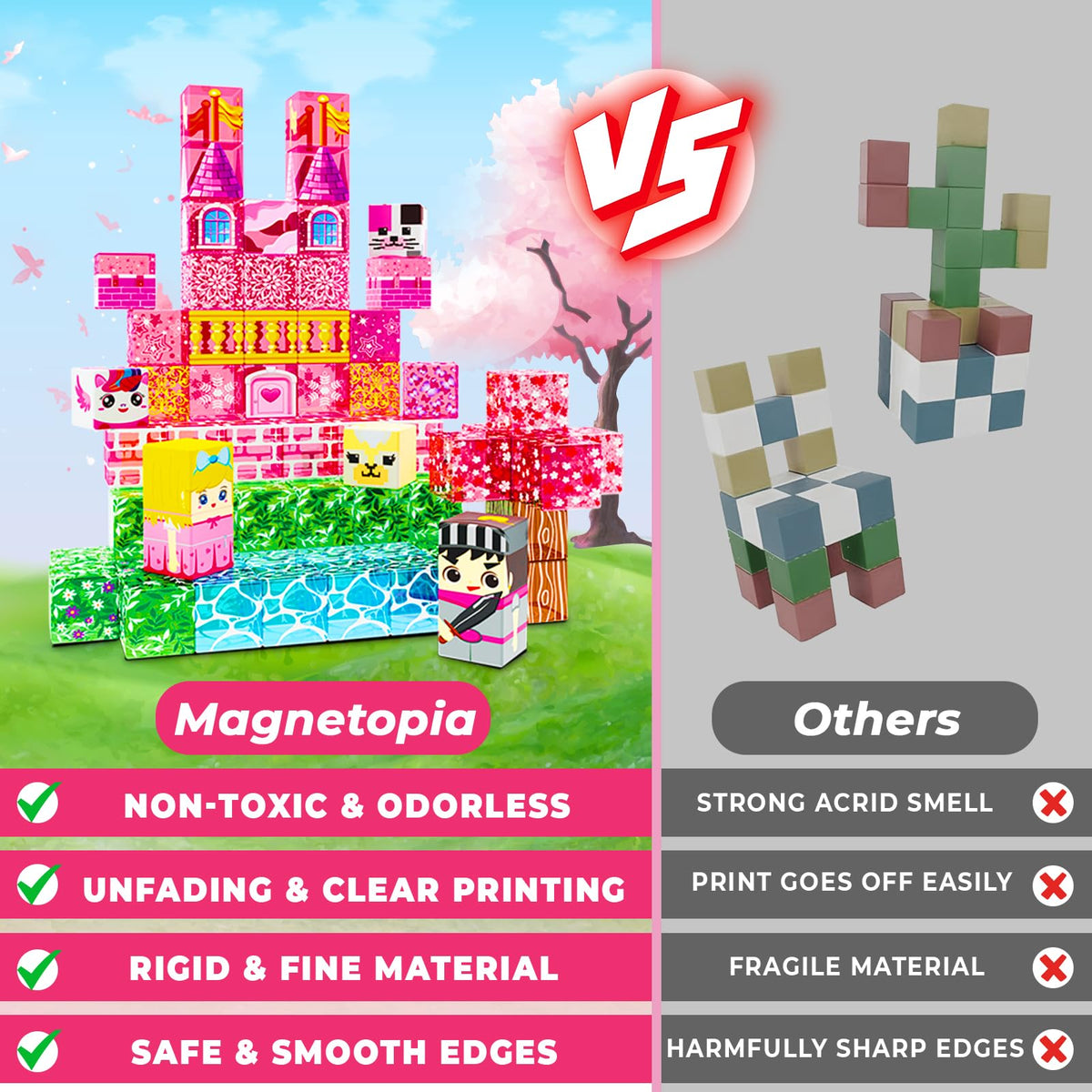 Magnetopia princess castle toys boost creativity and focus during play