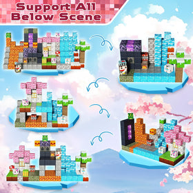 Magnetopia colorful magnetic cubes support hands-on learning and color recognition.
