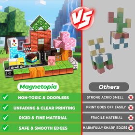 Gift-ready Magnetopia box with a colorful magnetic block set
