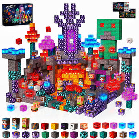 Magnetopia light-up blocks for 150-piece glow-in-the-dark building fun