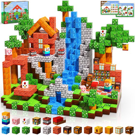 Magnetopia magnetic blocks in a colorful 100-piece set for creative play and spatial skills