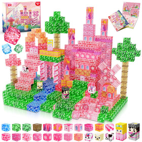 Magnetopia 100-piece blocks set for kids builds castles safely