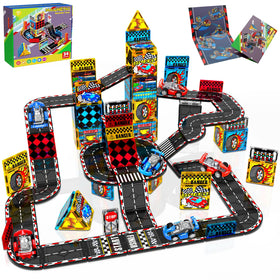 Magnetopia Road Set track layout for versatile play