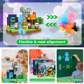 Magnetopia STEM-inspired blocks boost spatial thinking and problem solving.