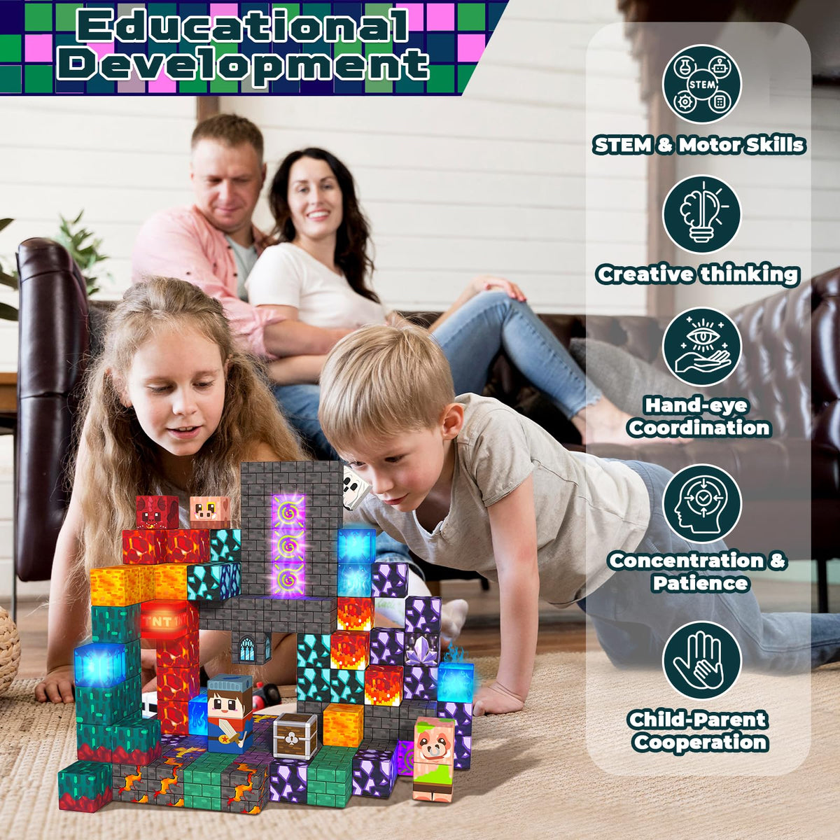 Magnetopia STEM toy sparks imagination and teamwork through building