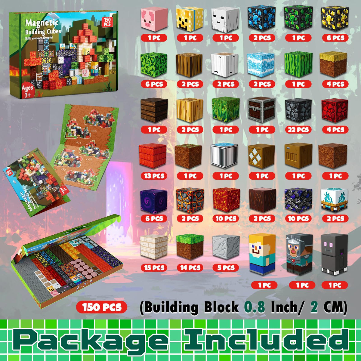Magneverse lava-flow setup offers tactile, dynamic building play.