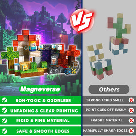 Magneverse smooth-edges ensure safe handling during busy playtime.