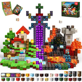 Magneverse 200pcs magnetic blocks for open-ended play and creative building