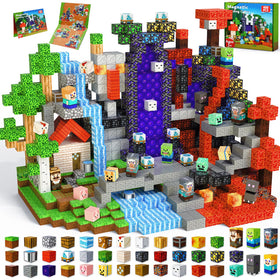 Magneverse 400 pcs magnetic blocks in three worlds boost imaginative play and storytelling.