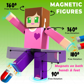 Magneverse colorful magnetic blocks in action for quick, creative construction