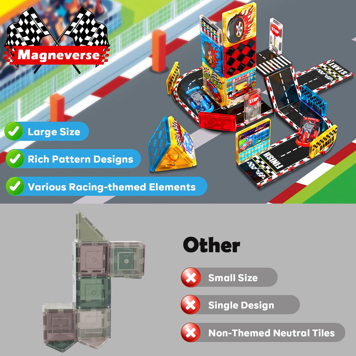 Magneverse fuel station tile adds authentic fueling moments