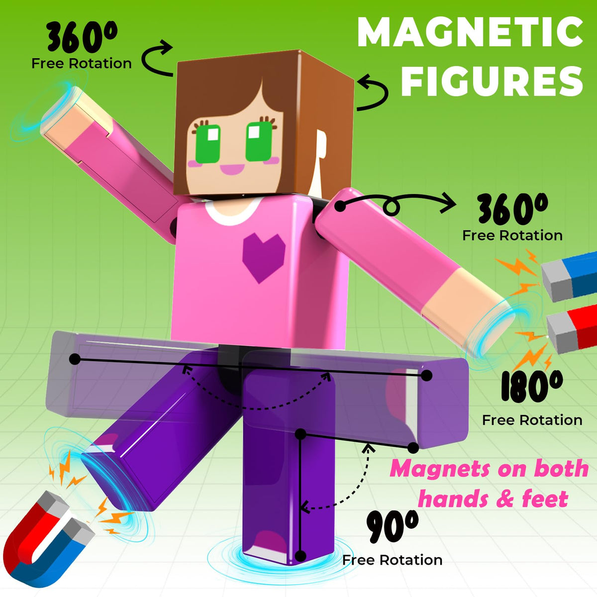 Magneverse magnetic cubes snap together for creative 3D builds.