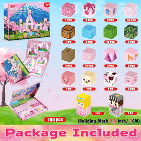 Magneverse magnetic tiles click together to form sturdy castle structures.