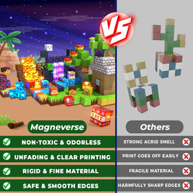 Pattern booklet included helps kids follow guides or create freely with Magneverse.