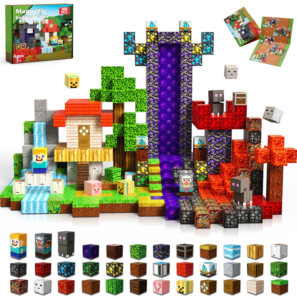 Magneverse Portal blocks collection highlights colorful cubes for creative play.