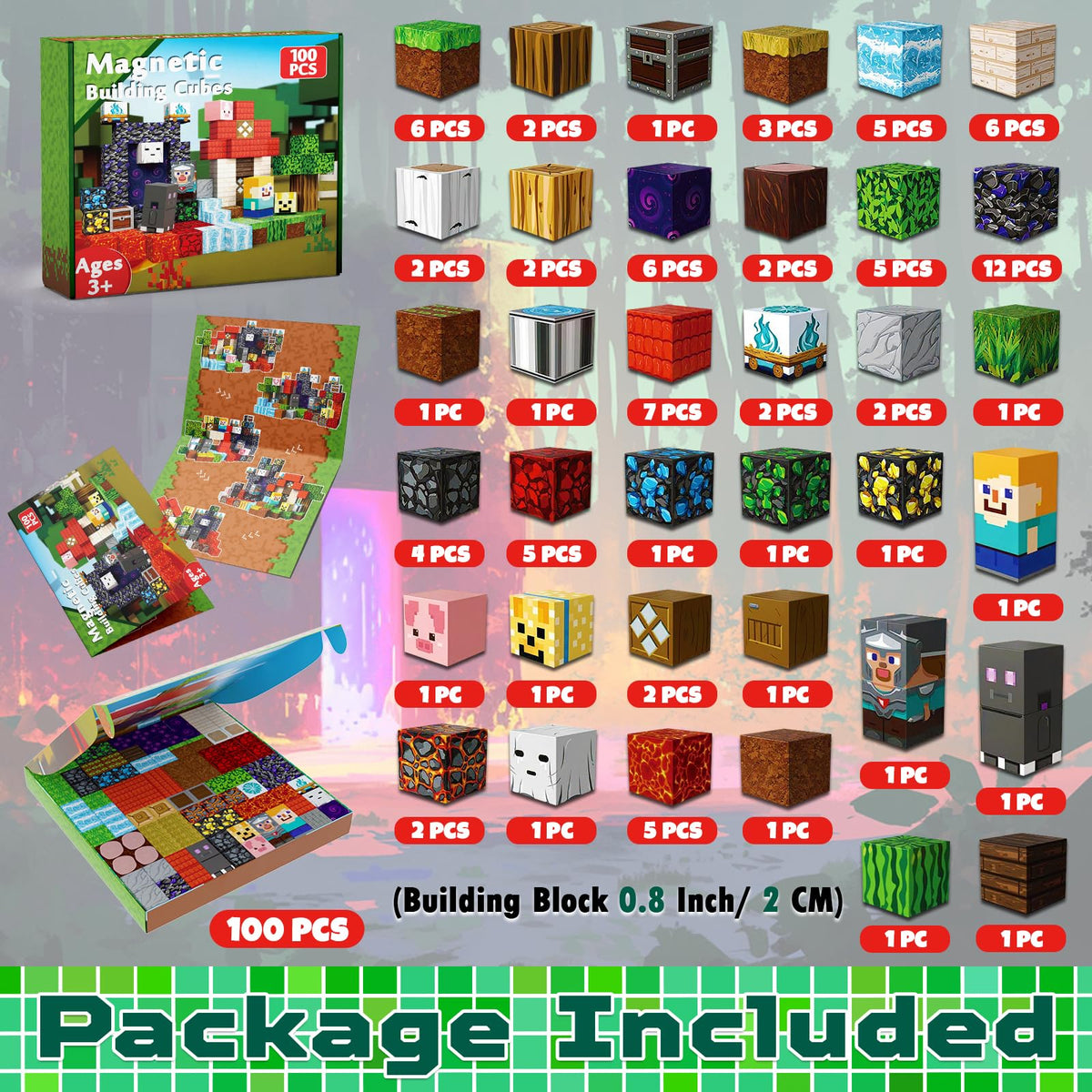 Magneverse Portal cubes close-up reveals sturdy magnets for smooth stacking.